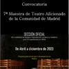 Convocada la 7ª edición de la Muestra de Teatro Aficionado de la Comunidad de Madrid
